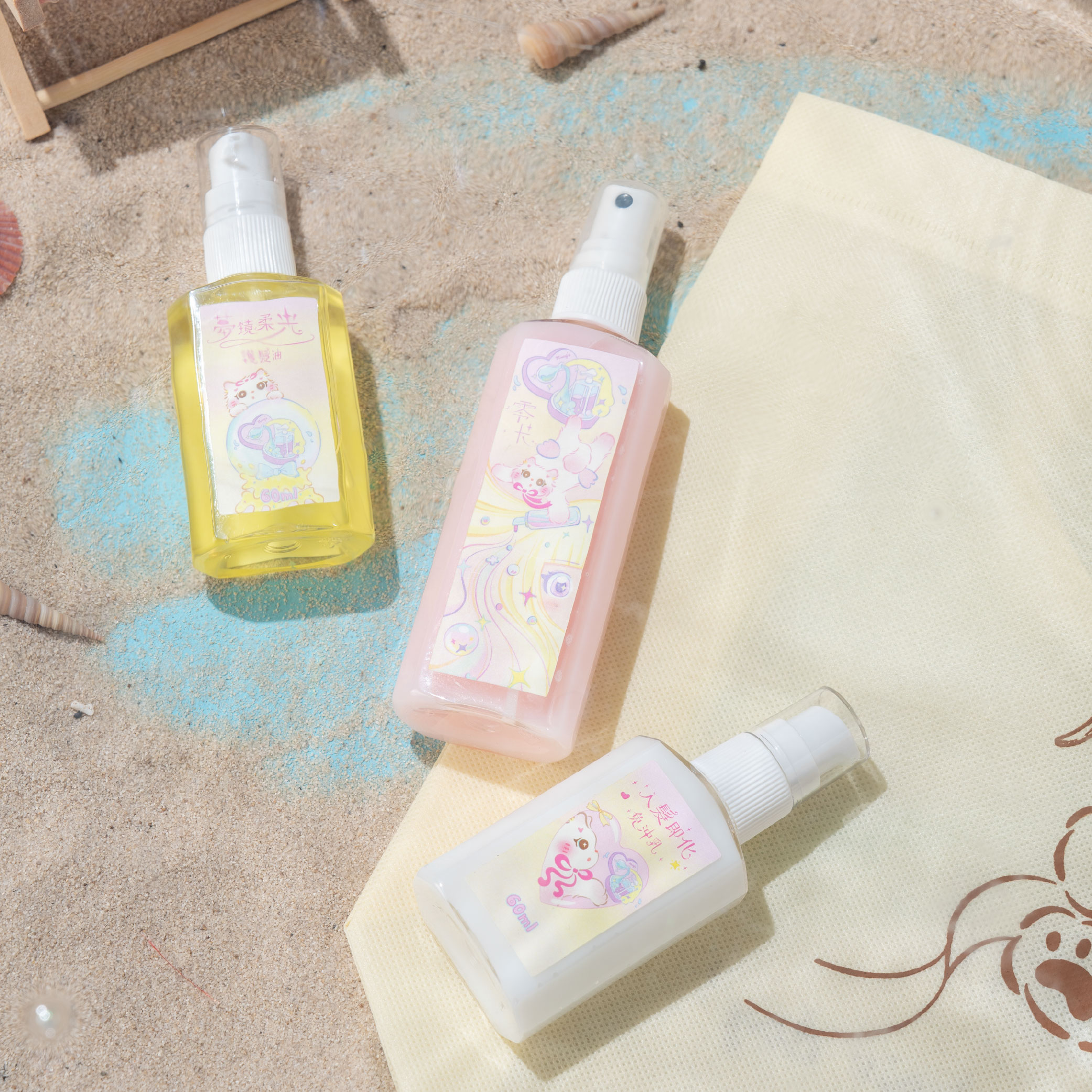 免沖護髮套組 贈小貓貼紙