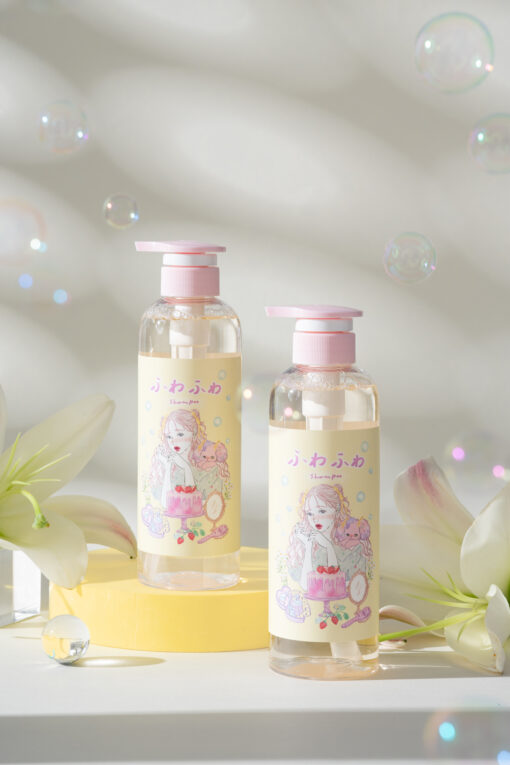 草莓洗髮精500ml + 養髮液 加贈小貓吊飾：圖片 4